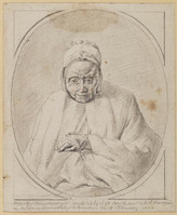 KT 1989 102
<br/>
Portret van Albertje Kuijkens (1698-1800)
<br/>
<em>Brussel, Hermanus van (1763-1815)</em>